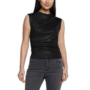 Express Shimmer Mock Neck Tank